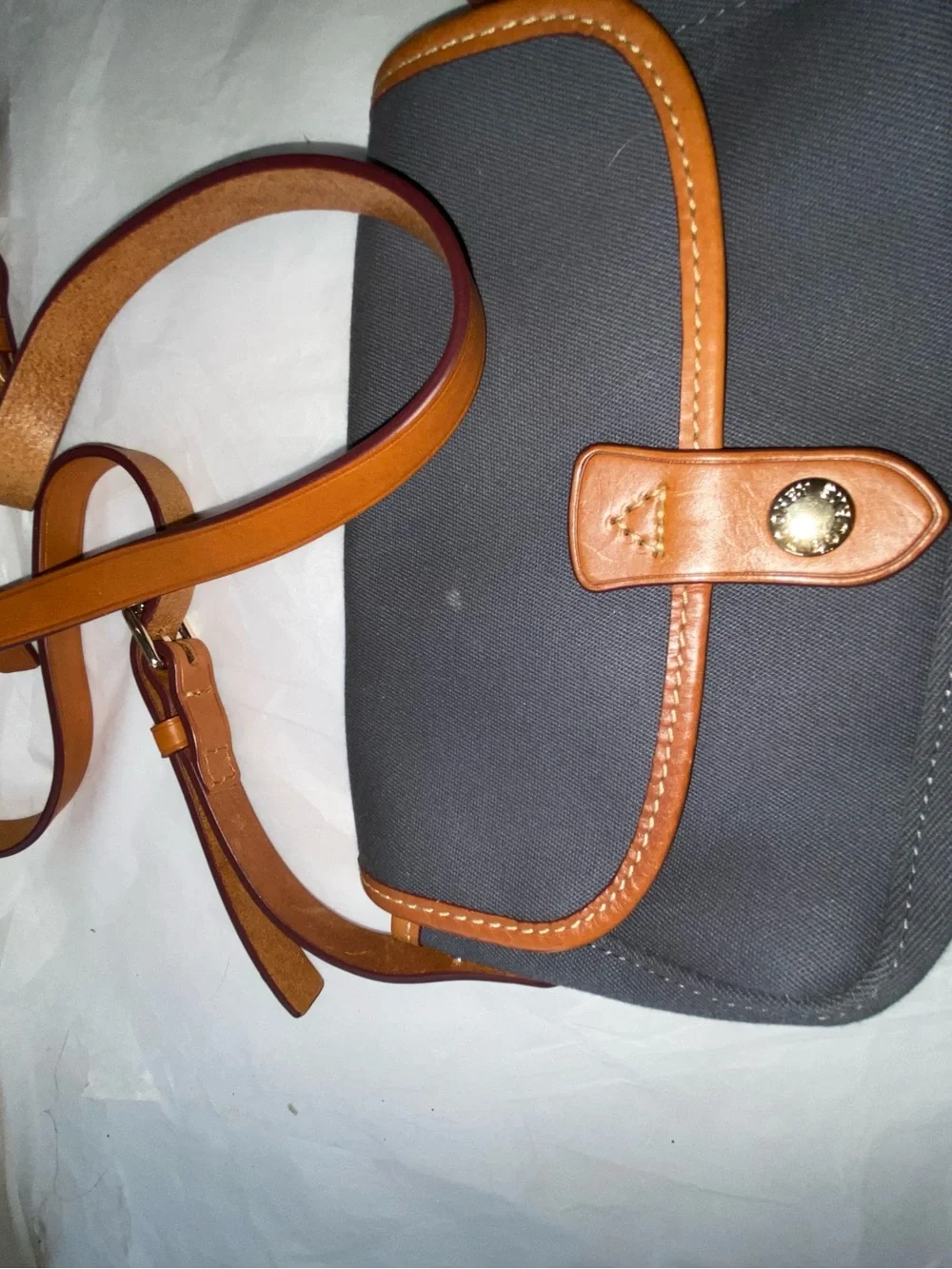 Classic vintage  nylon canvas  Crossbody Bag by Dooney & Bourke